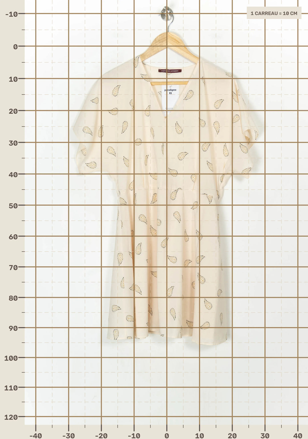 Robe Courte Beige - Taille L/40 de la marque Comptoir des Cotonniers | PARAD123667 - Vendu par Paradigme - Image 4