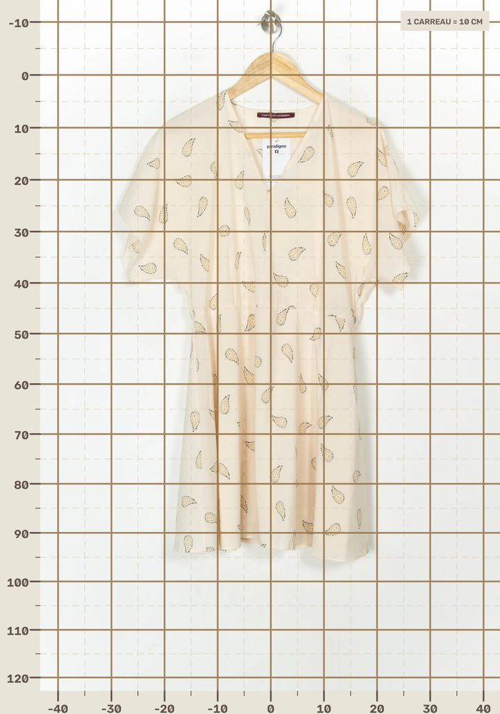 Robe Courte Beige - Taille L/40 de la marque Comptoir des Cotonniers | PARAD123667 - Vendu par Paradigme - Image 4