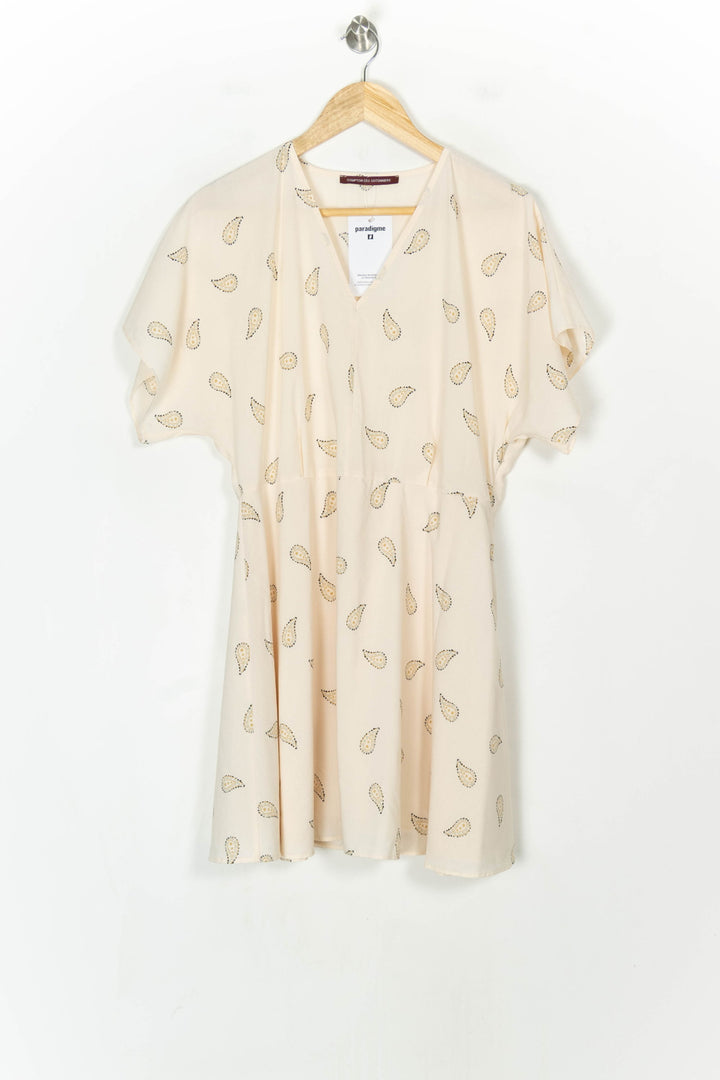 Robe Courte Beige - Taille L/40 de la marque Comptoir des Cotonniers | PARAD123667 - Vendu par Paradigme - Image 2
