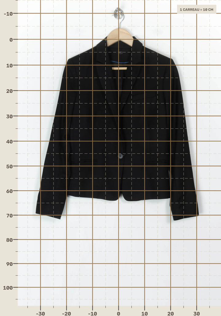 Veste De Tailleur Noire - Taille L/40 de la marque Comptoir des Cotonniers | PARAD123669 - Vendu par Paradigme - Image 4