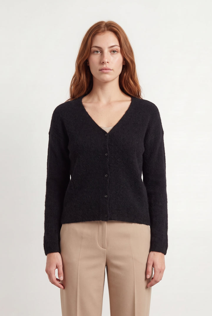 Cardigan Noir - Taille M/38 de la marque Sézane | PARAD123670 - Vendu par Paradigme - Image 1