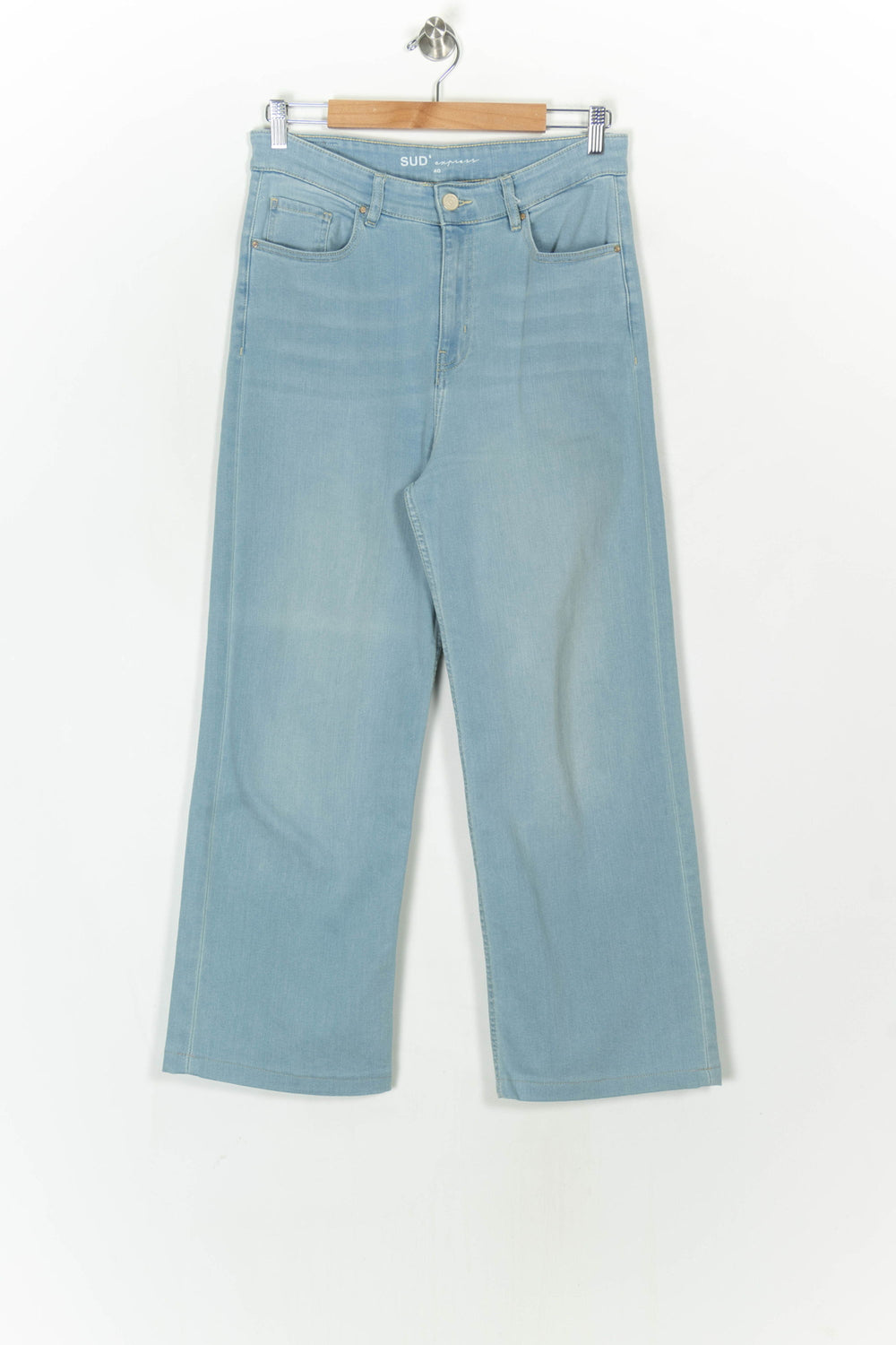 Jean Évasé Bleu Clair - Taille L/40 de la marque Sud express | PARAD123671 - Vendu par Paradigme - Image 2