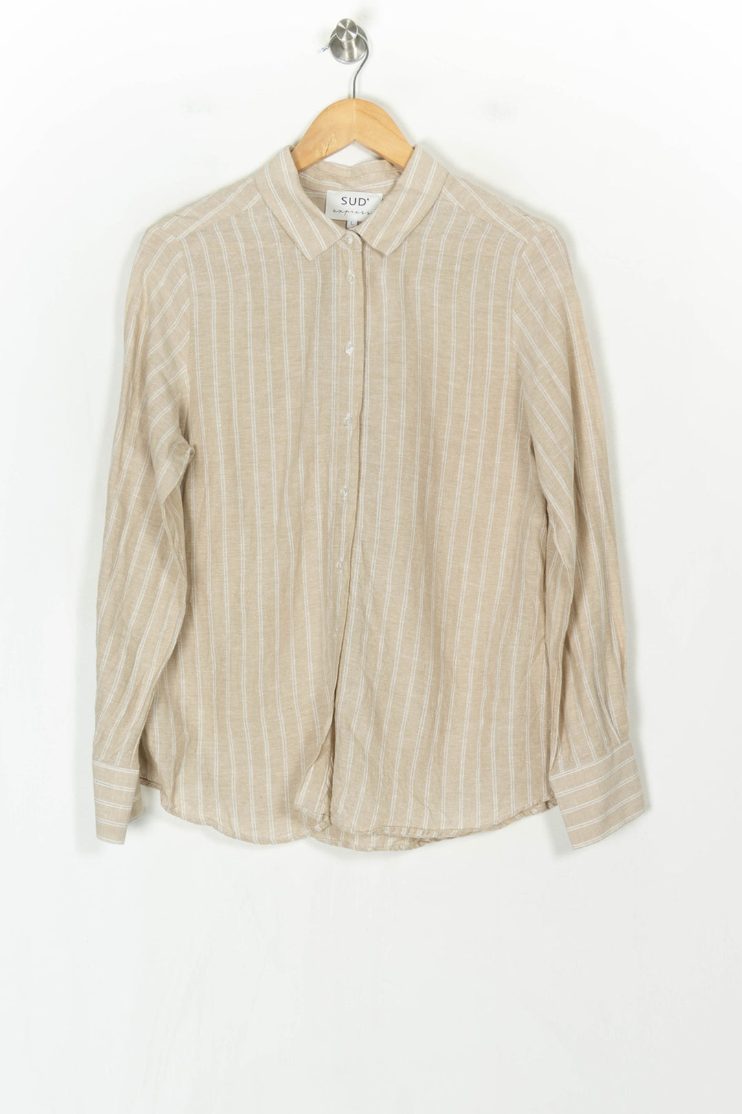 Chemise Beige - Taille L/40 de la marque Sud express | PARAD123673 - Vendu par Paradigme - Image 2