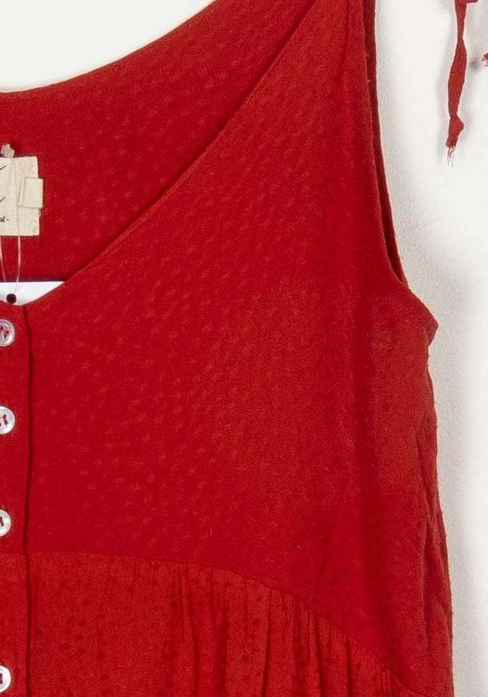 Robe courte rouge - Taille S/36 de la marque Orta | PARAD123675 - Vendu par Paradigme - Image 3