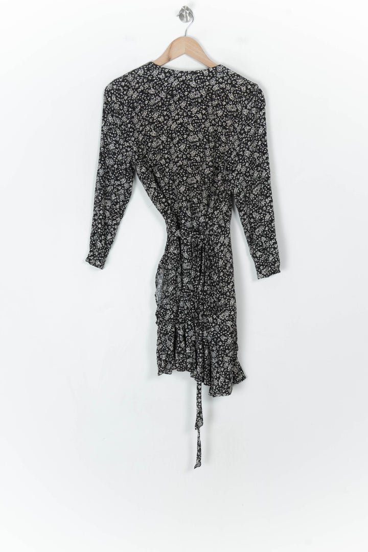 Robe Portefeuille Noire et Blanche - Taille S/36 de la marque SAAJ | PARAD123676 - Vendu par Paradigme - Image 5