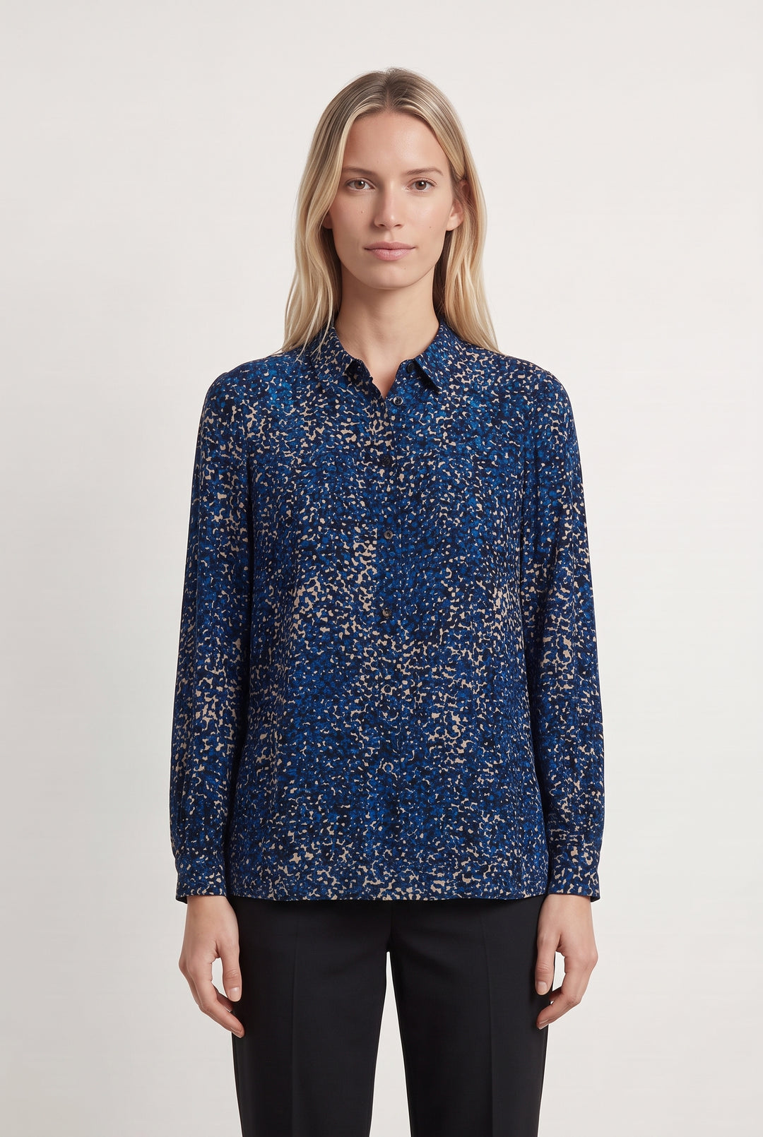 Blouse Bleue et Beige - Taille M/38 de la marque Gerard Darel | PARAD123677 - Vendu par Paradigme - Image 1