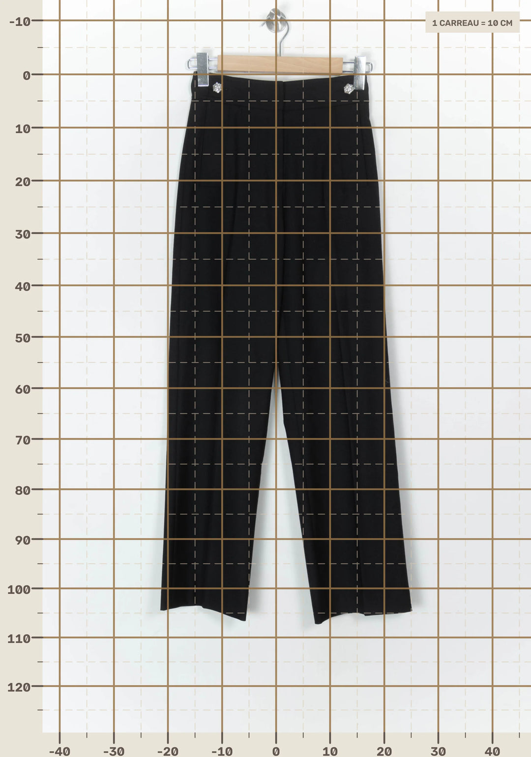 Pantalon Droit Noir - Taille XS/34 de la marque Pablo | PARAD123678 - Vendu par Paradigme - Image 4