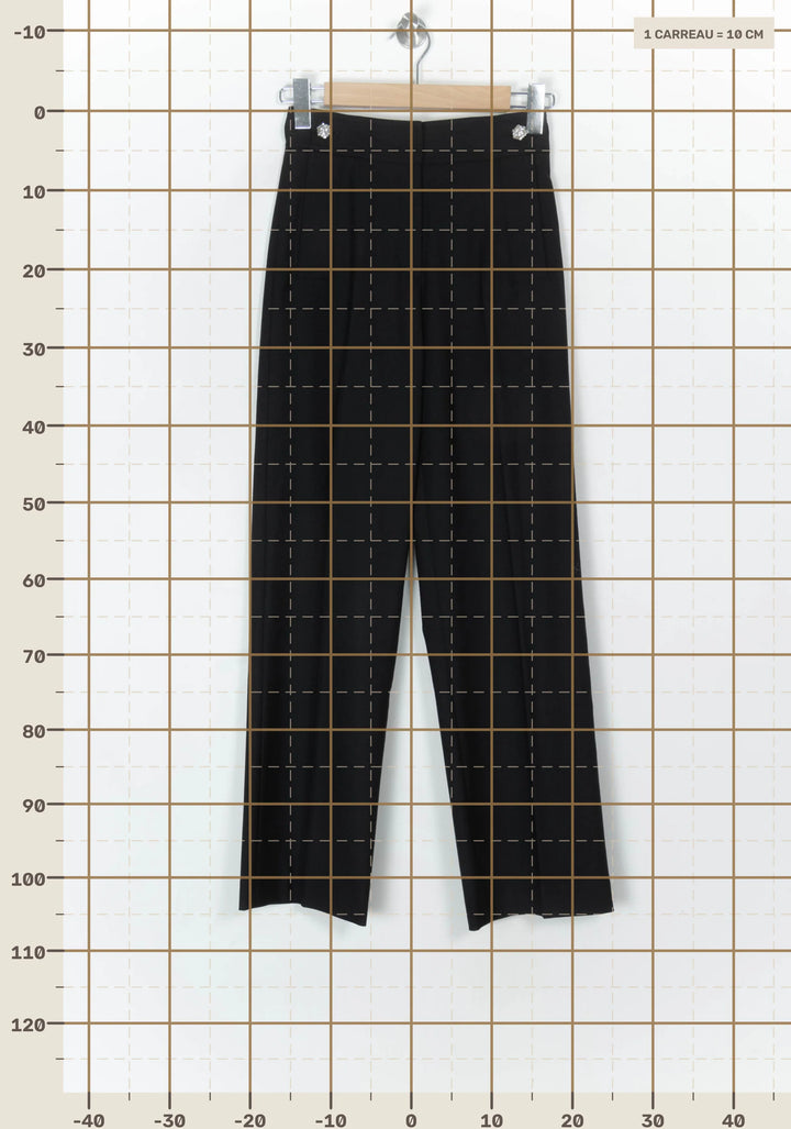 Pantalon Droit Noir - Taille XS/34 de la marque Pablo | PARAD123678 - Vendu par Paradigme - Image 4