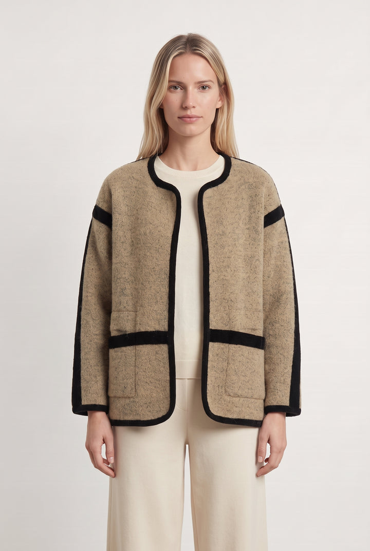 Veste Beige et Noire - Taille M/38 de la marque Bimba y Lola | PARAD123683 - Vendu par Paradigme - Image 1