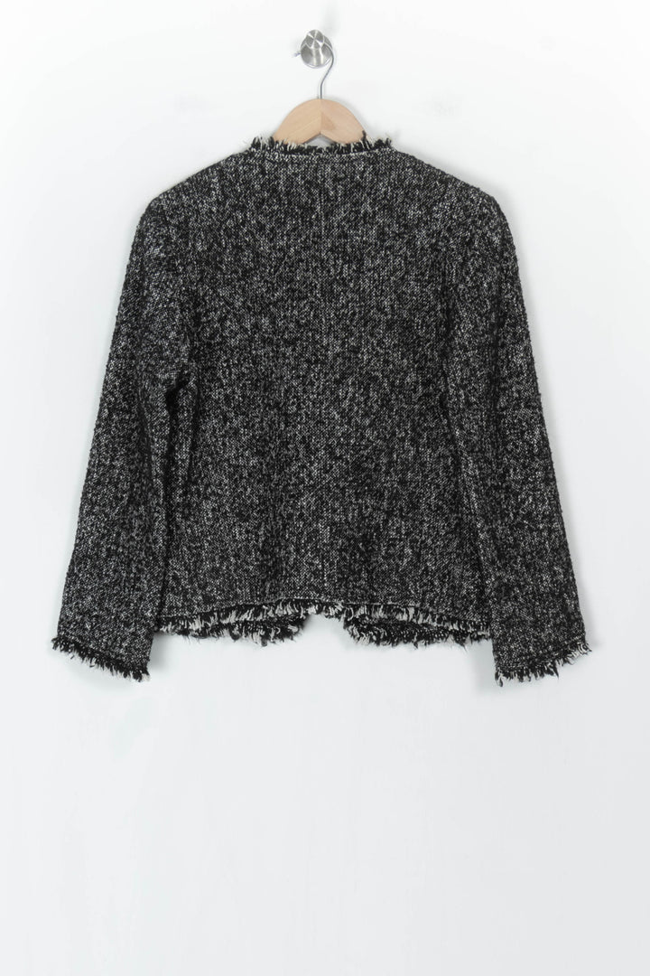 Veste En Tweed Noire et Blanche - Taille XL/42 de la marque Gerard Darel | PARAD123686 - Vendu par Paradigme - Image 5