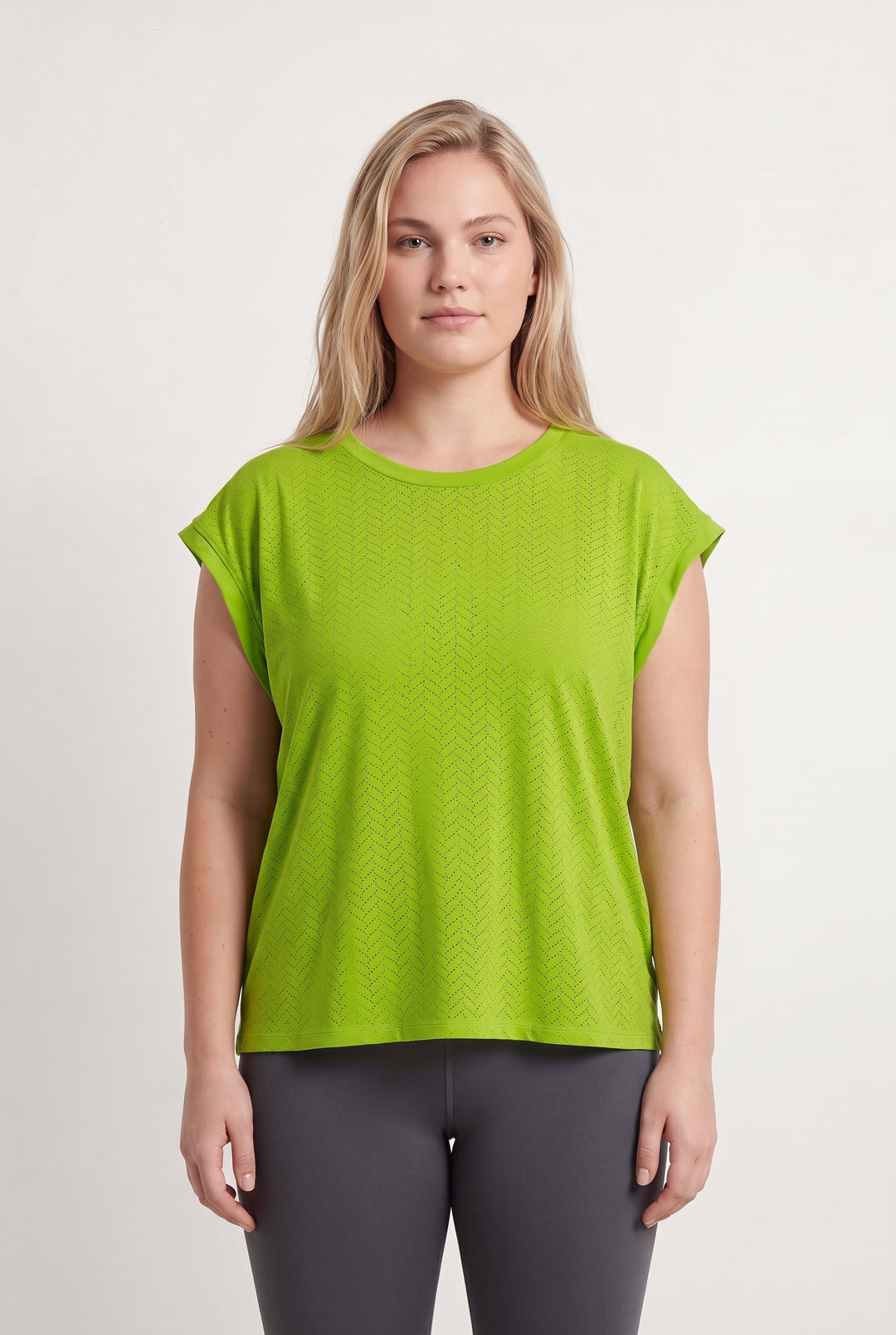 T-shirt Vert - Taille XXXL/46 de la marque Indies | PARAD123687 - Vendu par Paradigme - Image 1