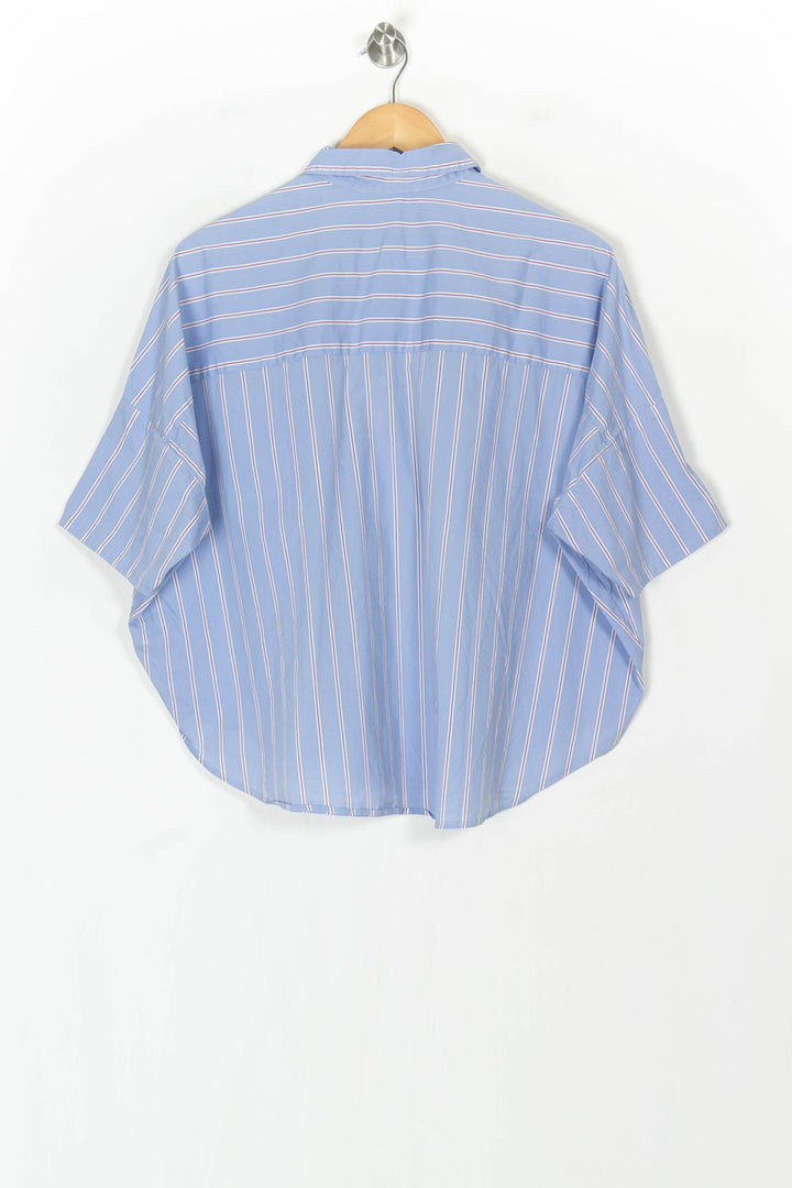 Chemise À Manches Courtes Bleue - Taille M/38 de la marque Gerard Darel | PARAD123688 - Vendu par Paradigme - Image 5