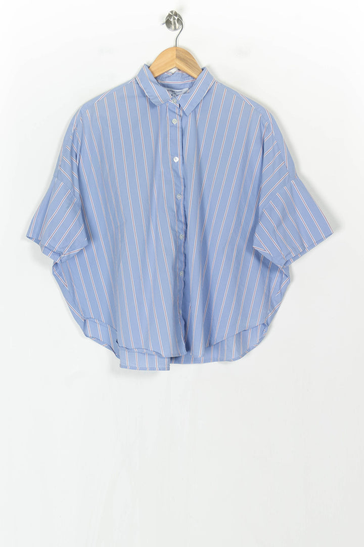 Chemise À Manches Courtes Bleue - Taille M/38 de la marque Gerard Darel | PARAD123688 - Vendu par Paradigme - Image 2