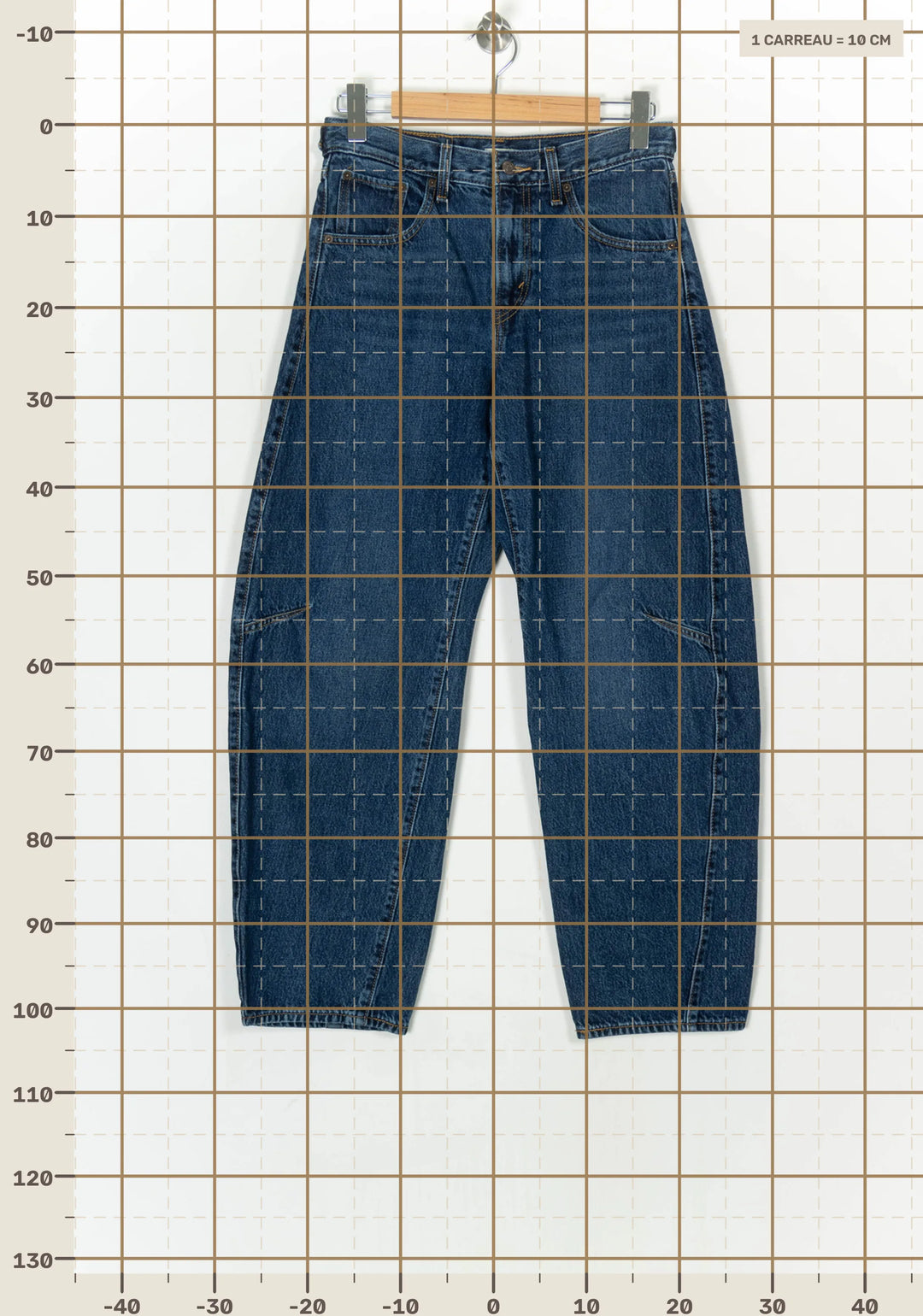 Jean Ample Bleu - Taille M/38 de la marque Levi&