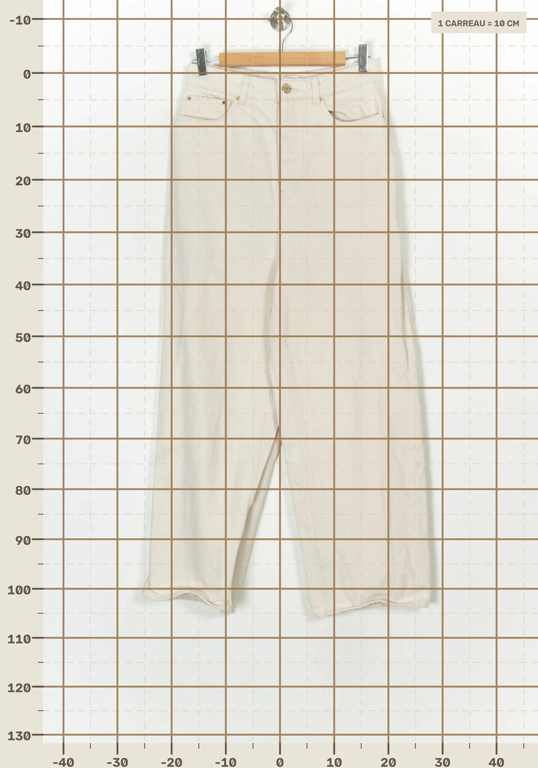 Jean Beige - Taille S/36 de la marque Maison 123 | PARAD123692 - Vendu par Paradigme - Image 4