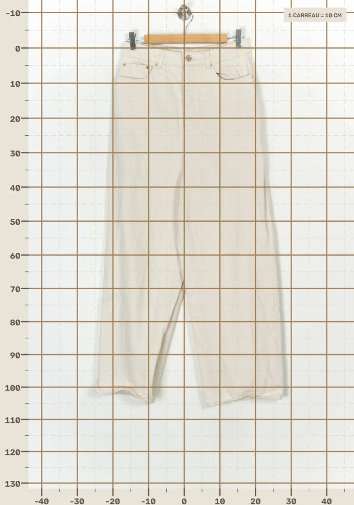 Jean Beige - Taille S/36 de la marque Maison 123 | PARAD123692 - Vendu par Paradigme - Image 4