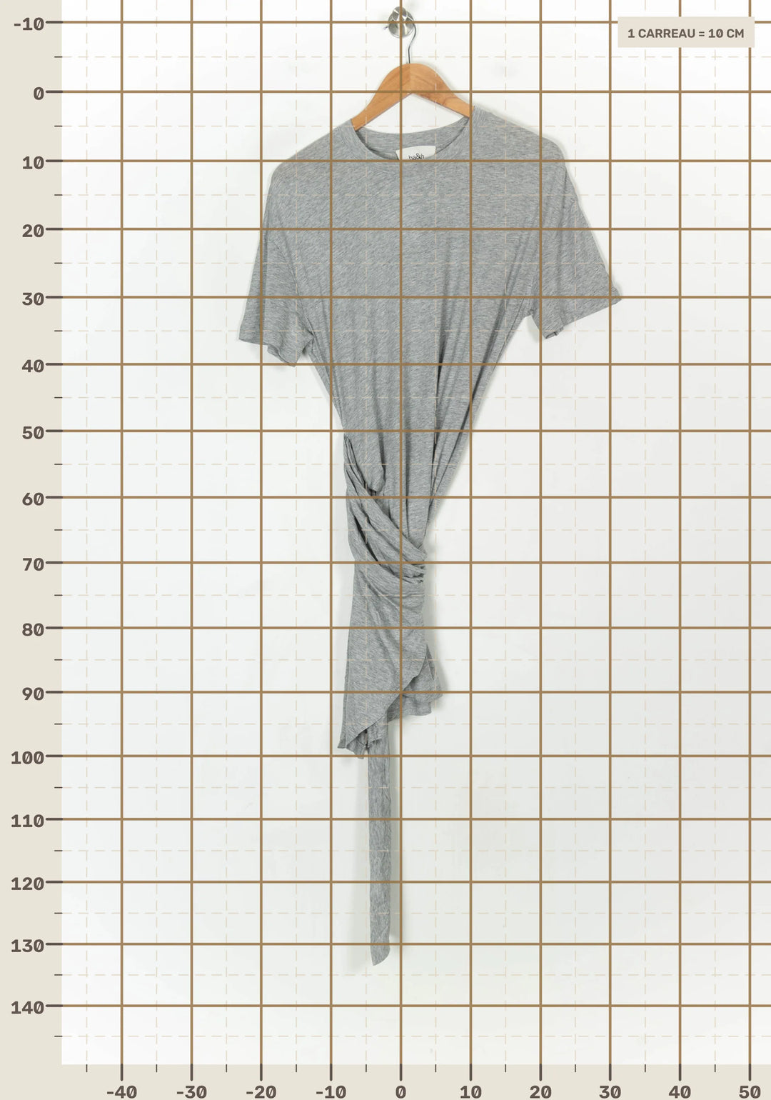 Robe Courte Grise - Taille S/36 de la marque ba&amp;sh | PARAD123694 - Vendu par Paradigme - Image 4