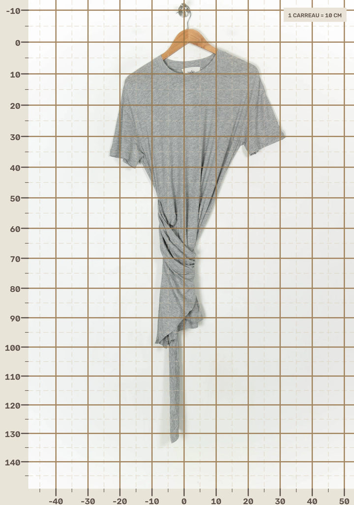 Robe Courte Grise - Taille S/36 de la marque ba&amp;sh | PARAD123694 - Vendu par Paradigme - Image 4