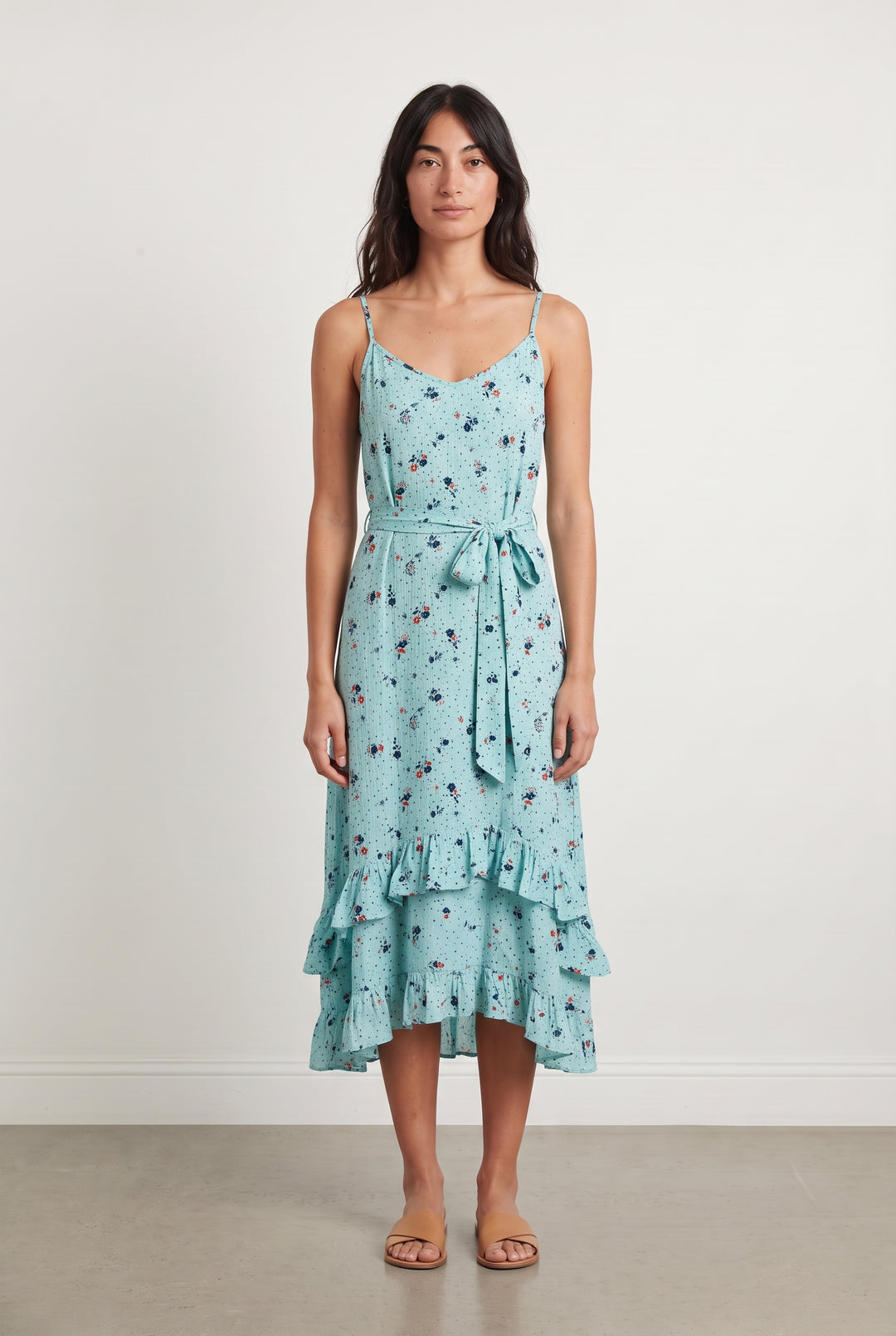 Robe Midi Turquoise - Taille M/38 de la marque Bérénice | PARAD123696 - Vendu par Paradigme - Image 1