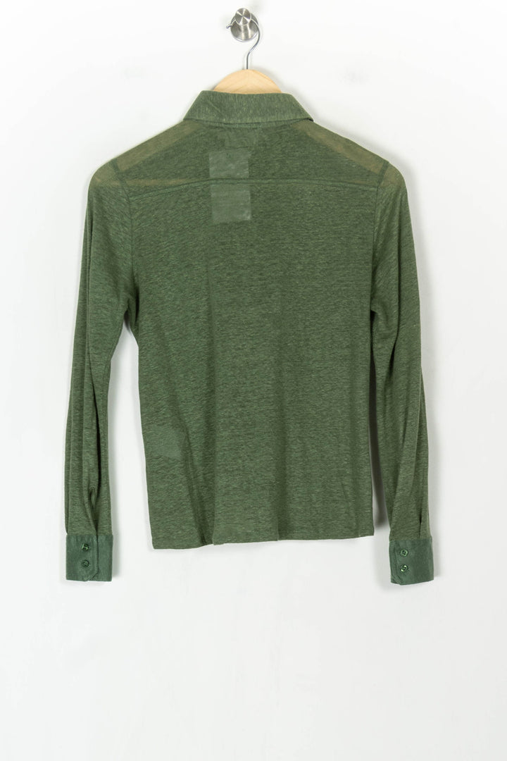 Chemise Verte - Taille S/36 de la marque Notshy Cashmere | PARAD123697 - Vendu par Paradigme - Image 5