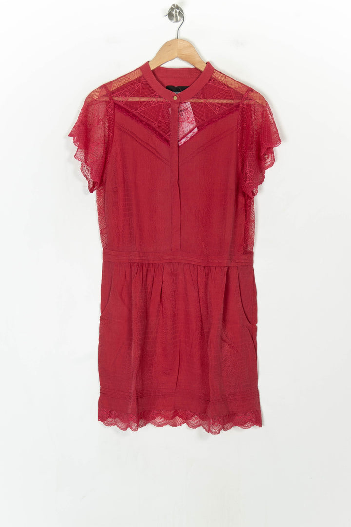Robe Courte Rouge - Taille M/38 de la marque Zadig&amp;Voltaire | PARAD123698 - Vendu par Paradigme - Image 2