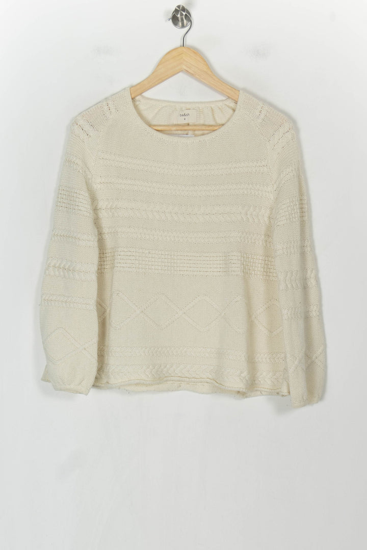 Pull en Maille Écru - Taille XS/34 de la marque ba&amp;sh | PARAD123705 - Vendu par Paradigme - Image 2