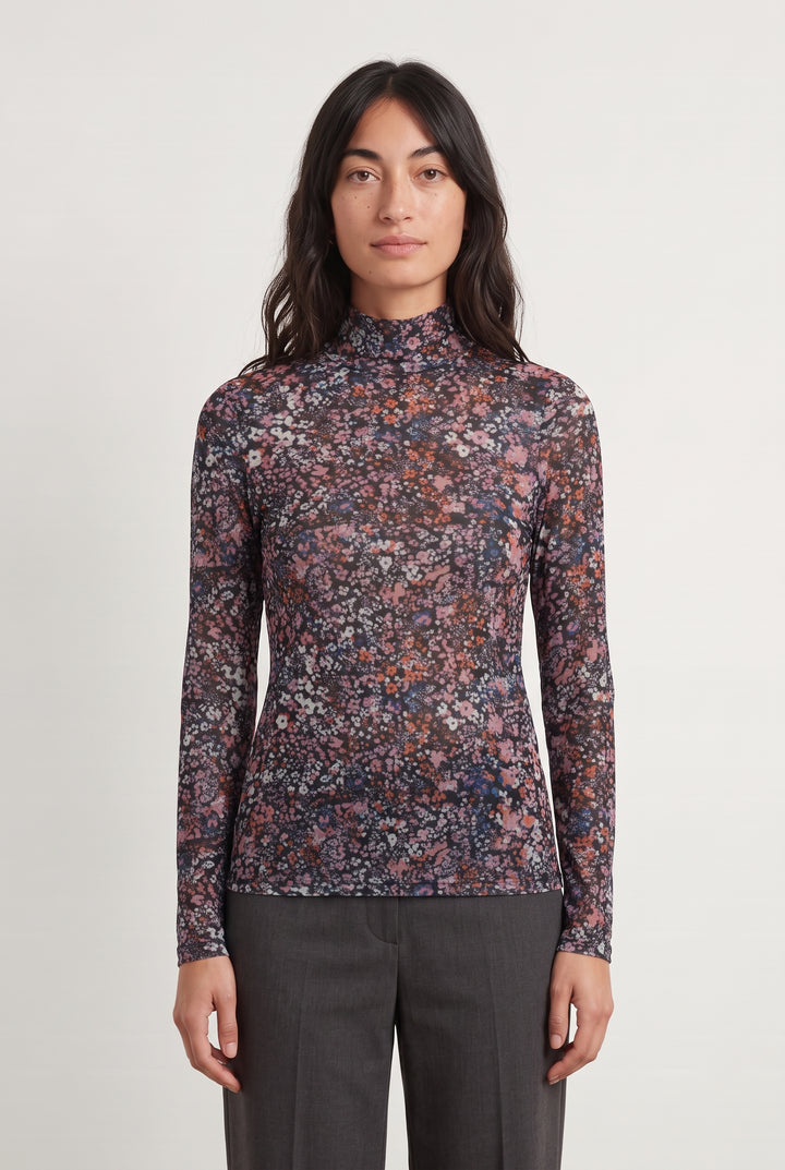 Top Noir et Rose - Taille S/36 de la marque Maje | PARAD123706 - Vendu par Paradigme - Image 1