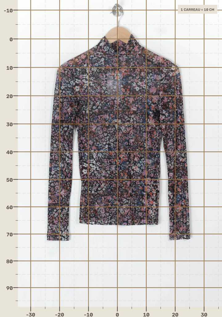 Top Noir et Rose - Taille S/36 de la marque Maje | PARAD123706 - Vendu par Paradigme - Image 4