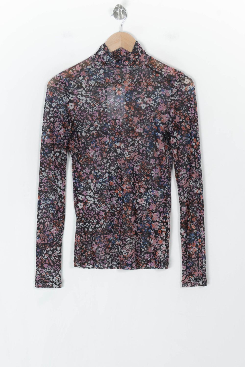 Top Noir et Rose - Taille S/36 de la marque Maje | PARAD123706 - Vendu par Paradigme - Image 2