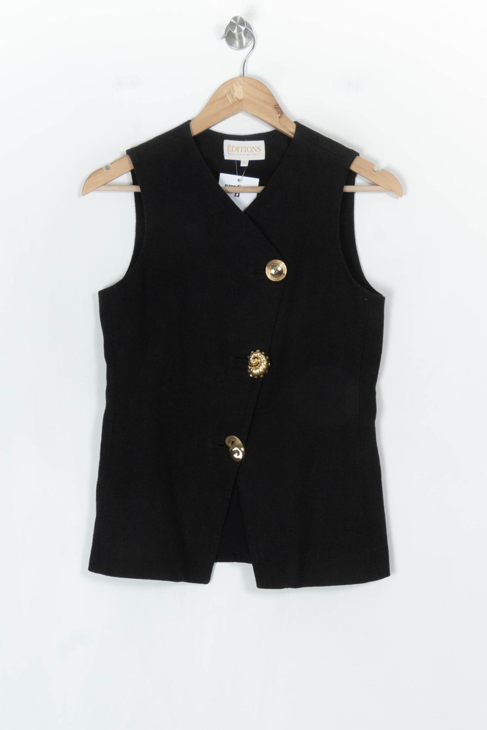 Gilet Sans Manches Noir - Taille S/36 de la marque Sézane | PARAD123707 - Vendu par Paradigme - Image 2