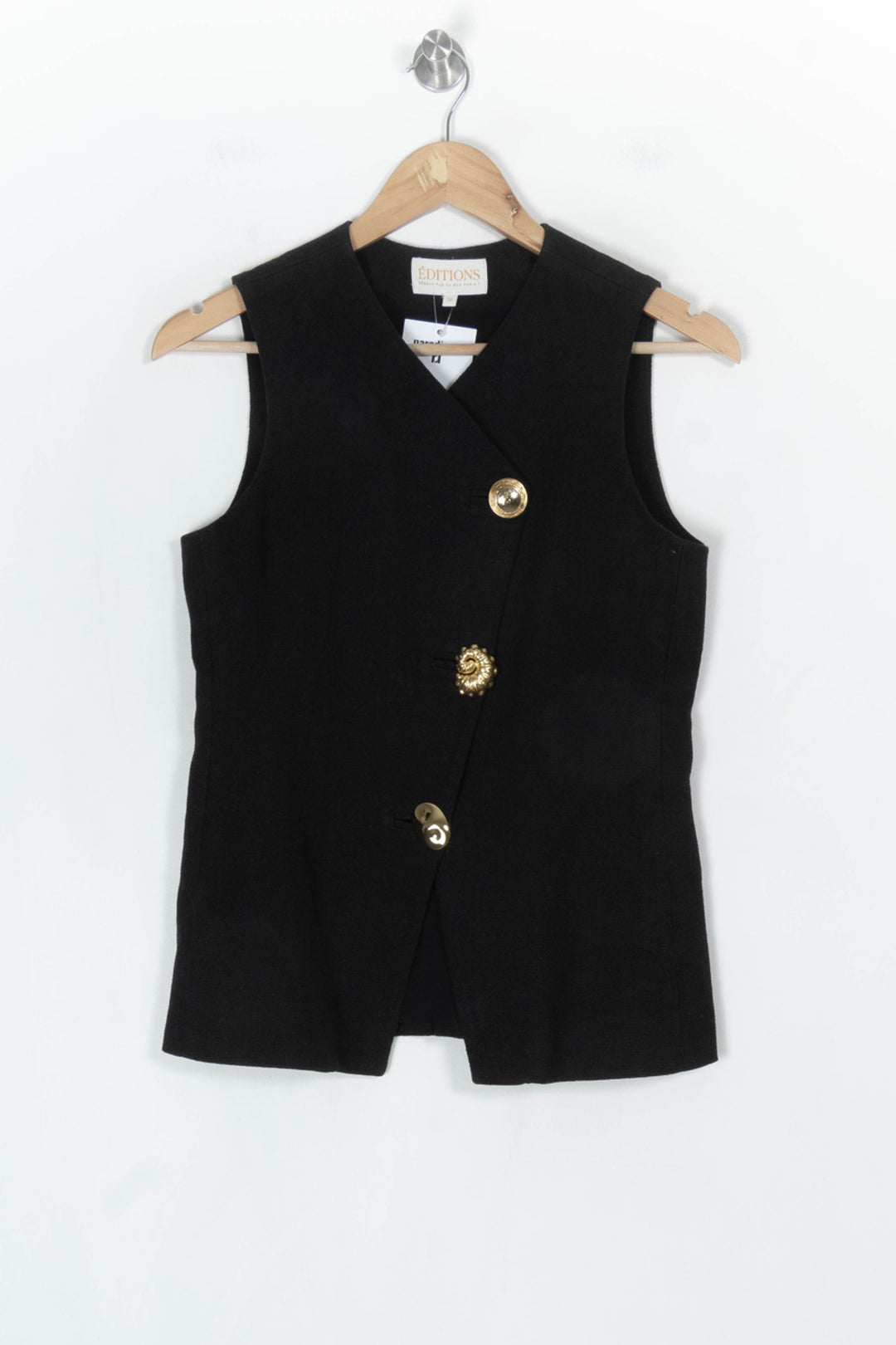Gilet Sans Manches Noir - Taille S/36 de la marque Sézane | PARAD123707 - Vendu par Paradigme - Image 2