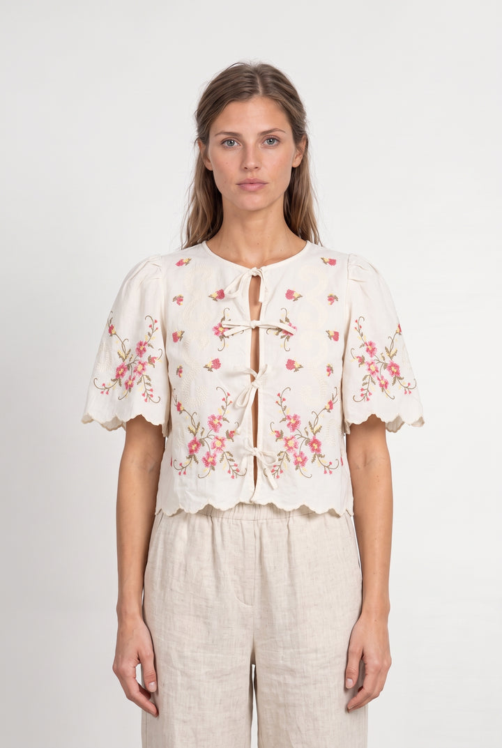 Blouse Beige - Taille S/36 de la marque Sézane | PARAD123710 - Vendu par Paradigme - Image 1
