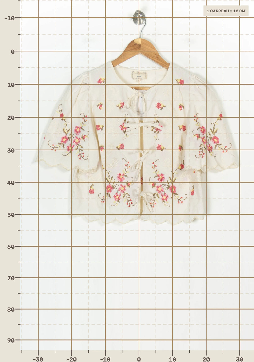 Blouse Beige - Taille S/36 de la marque Sézane | PARAD123710 - Vendu par Paradigme - Image 4