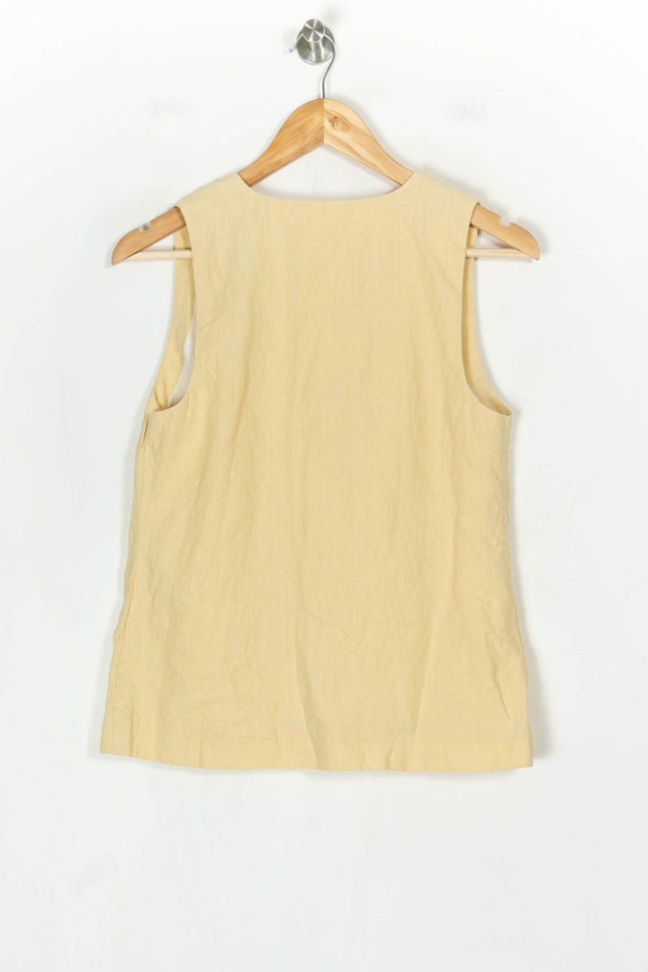 Gilet Sans Manches Jaune - Taille S/36 de la marque Sézane | PARAD123712 - Vendu par Paradigme - Image 5