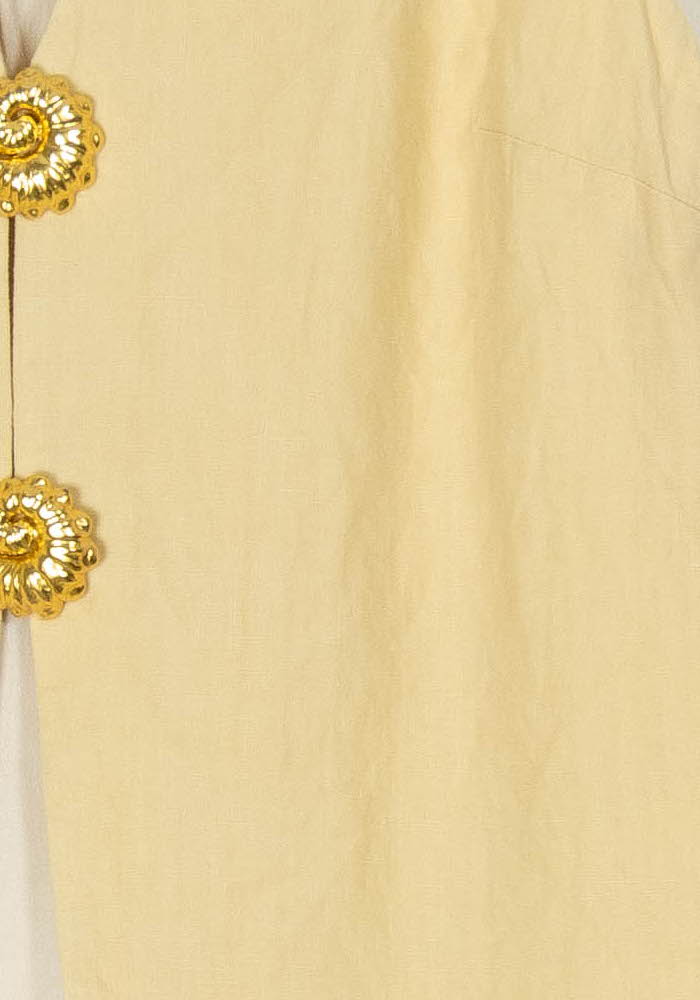 Gilet Sans Manches Jaune - Taille S/36 de la marque Sézane | PARAD123712 - Vendu par Paradigme - Image 3