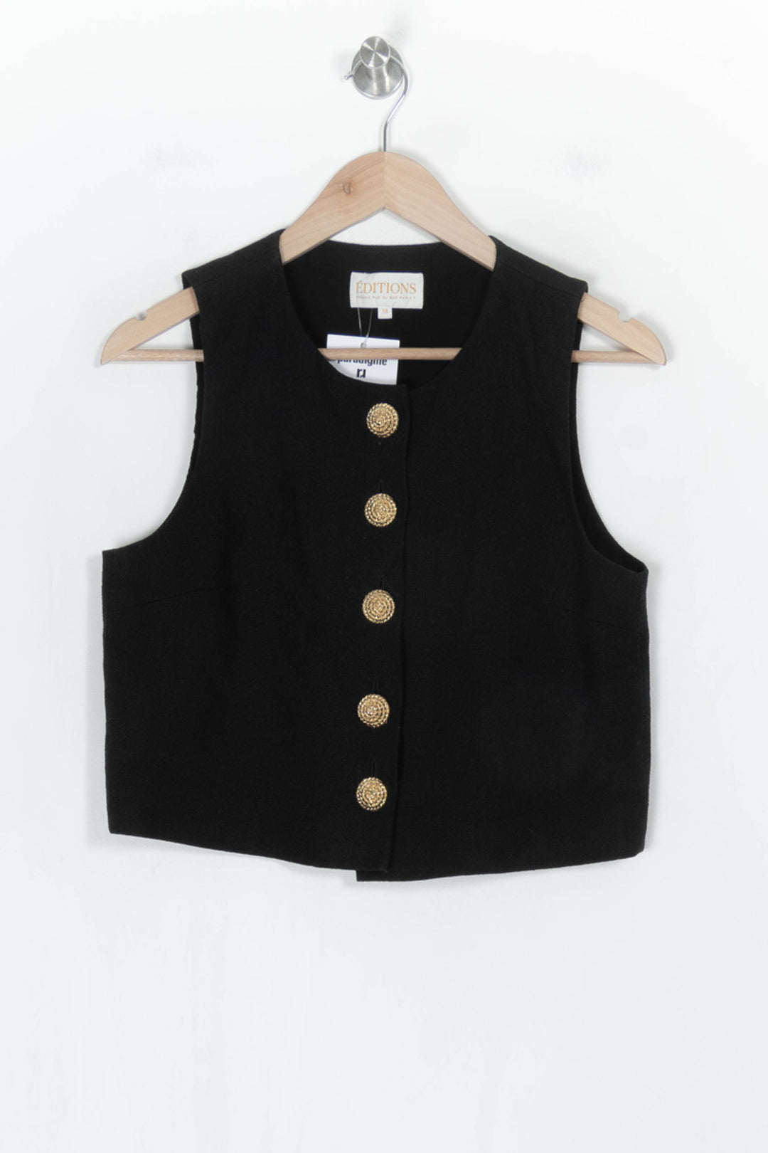 Gilet Noir - Taille M/38 de la marque Sézane | PARAD123713 - Vendu par Paradigme - Image 2