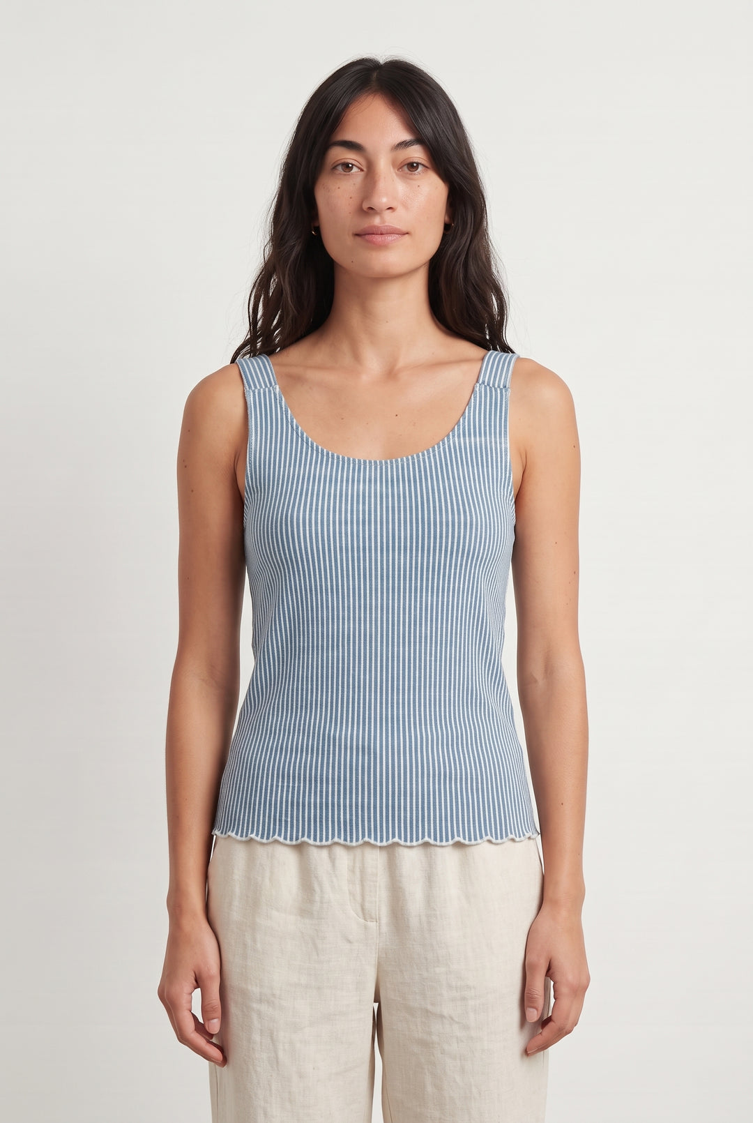 Débardeur Bleu et Blanc - Taille S/36 de la marque SAAJ | PARAD123714 - Vendu par Paradigme - Image 1