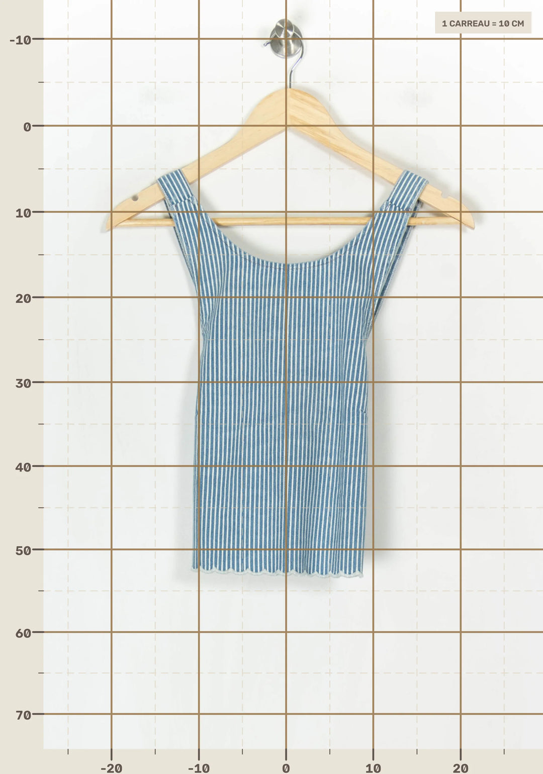 Débardeur Bleu et Blanc - Taille S/36 de la marque SAAJ | PARAD123714 - Vendu par Paradigme - Image 4