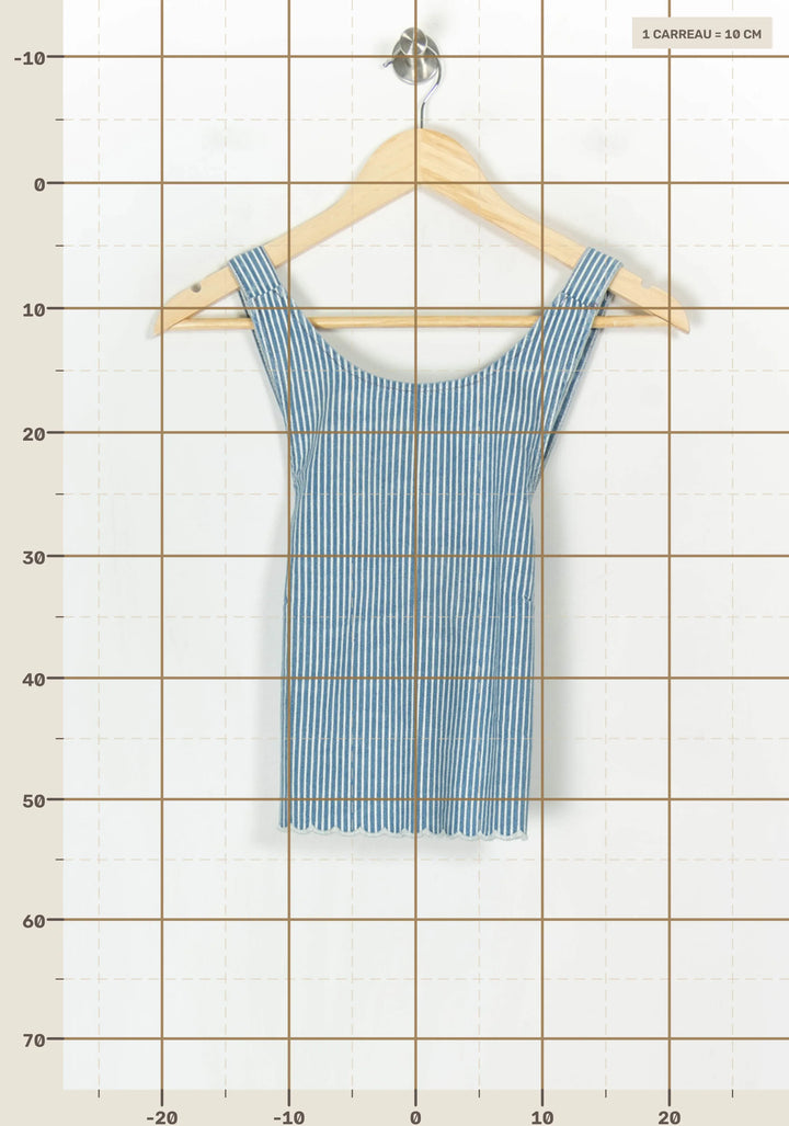 Débardeur Bleu et Blanc - Taille S/36 de la marque SAAJ | PARAD123714 - Vendu par Paradigme - Image 4