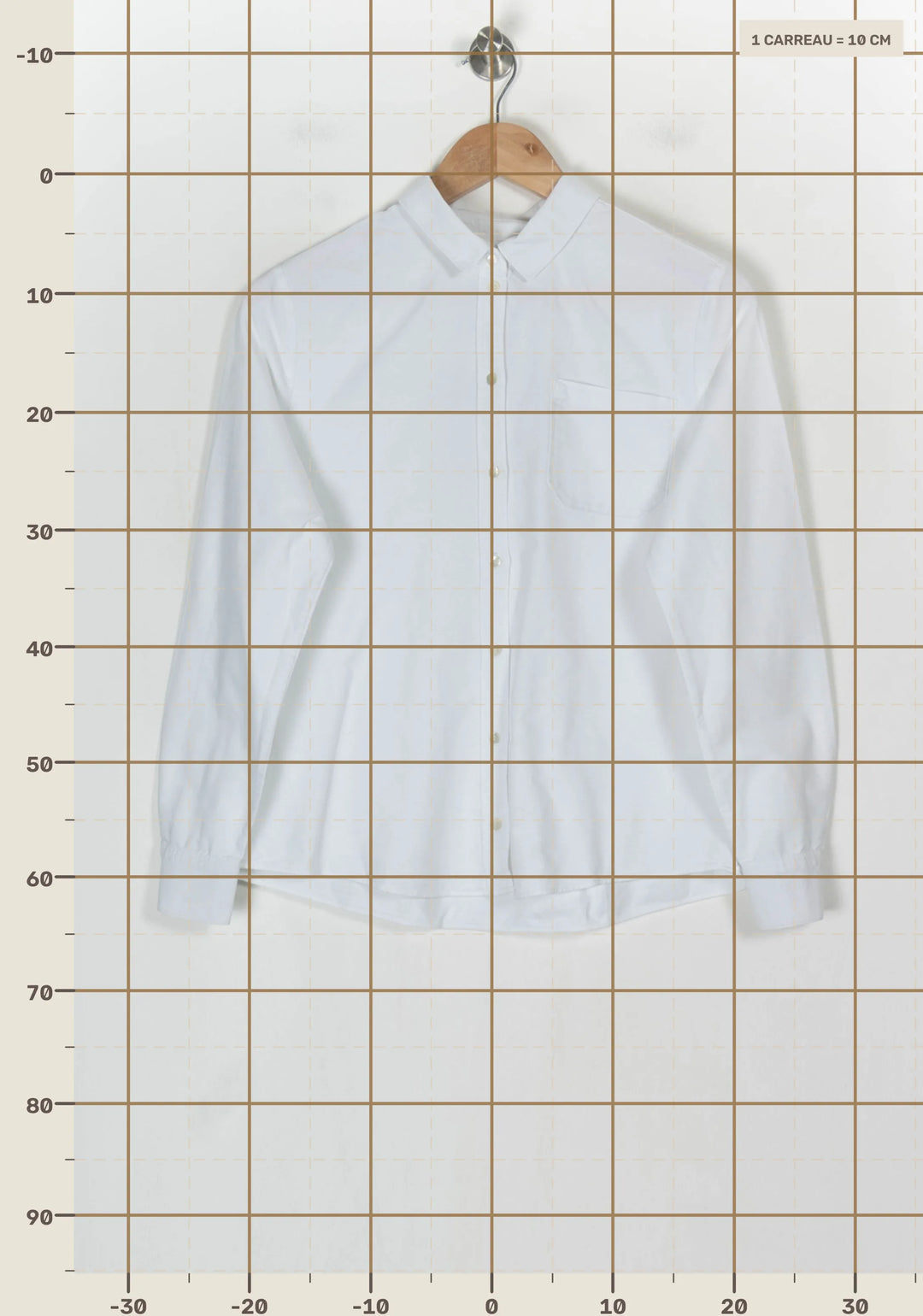 Chemise Blanche
 - Taille M/38 de la marque Sézane | PARAD123715 - Vendu par Paradigme - Image 4