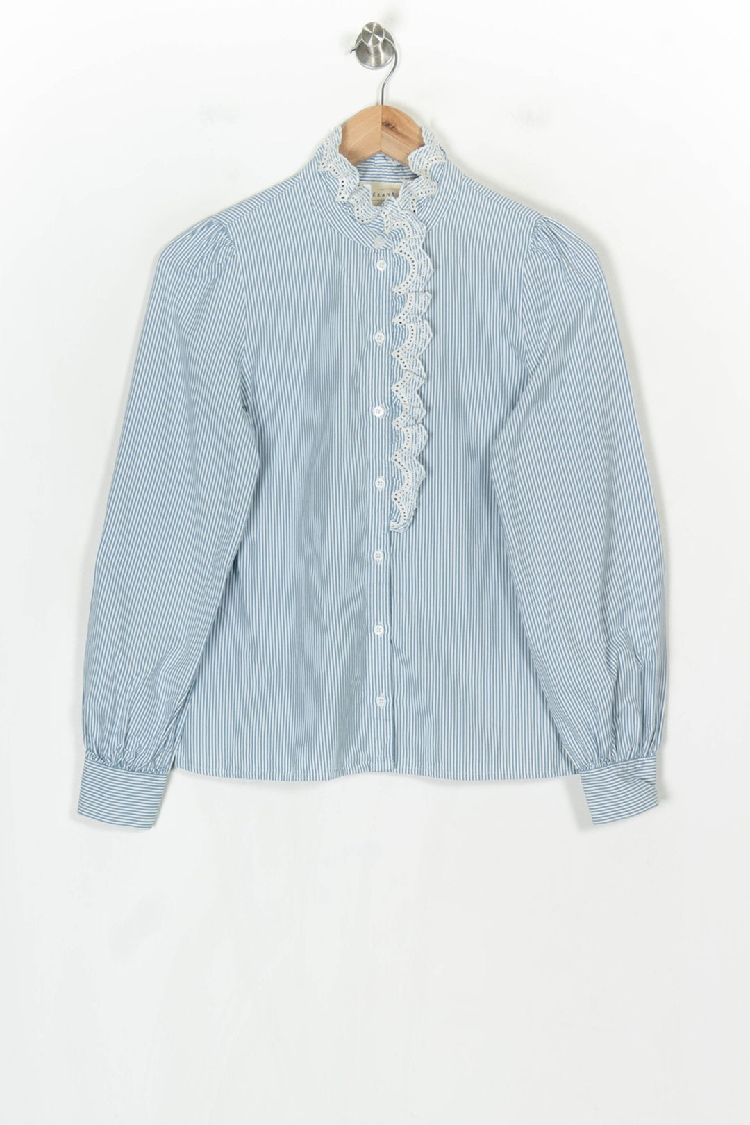 Chemise Rayée Bleue et Blanche - Taille S/36 de la marque Sézane | PARAD123716 - Vendu par Paradigme - Image 2