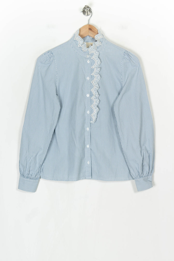 Chemise Rayée Bleue et Blanche - Taille S/36 de la marque Sézane | PARAD123716 - Vendu par Paradigme - Image 2