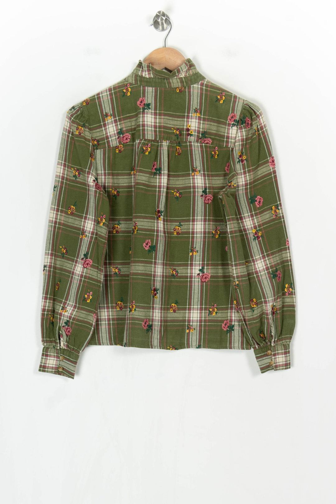 Chemise Verte et Beige - Taille S/36 de la marque Sézane | PARAD123717 - Vendu par Paradigme - Image 5