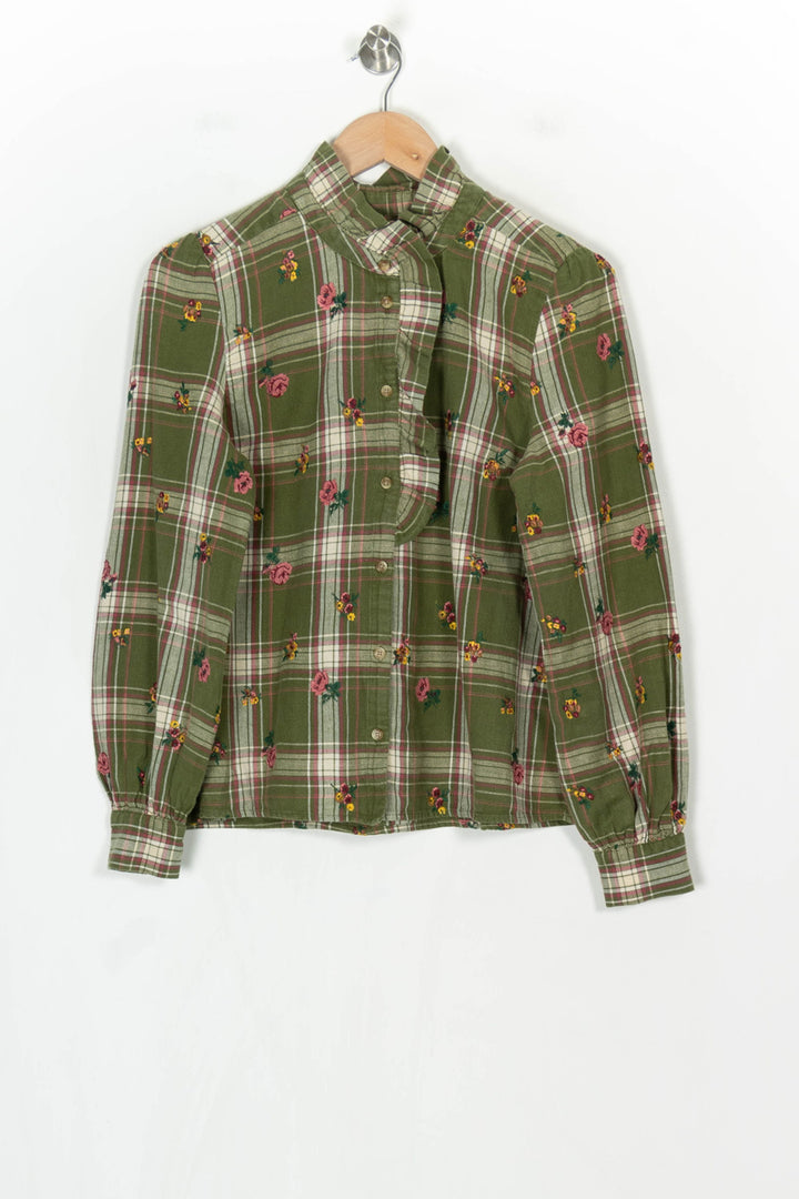 Chemise Verte et Beige - Taille S/36 de la marque Sézane | PARAD123717 - Vendu par Paradigme - Image 2