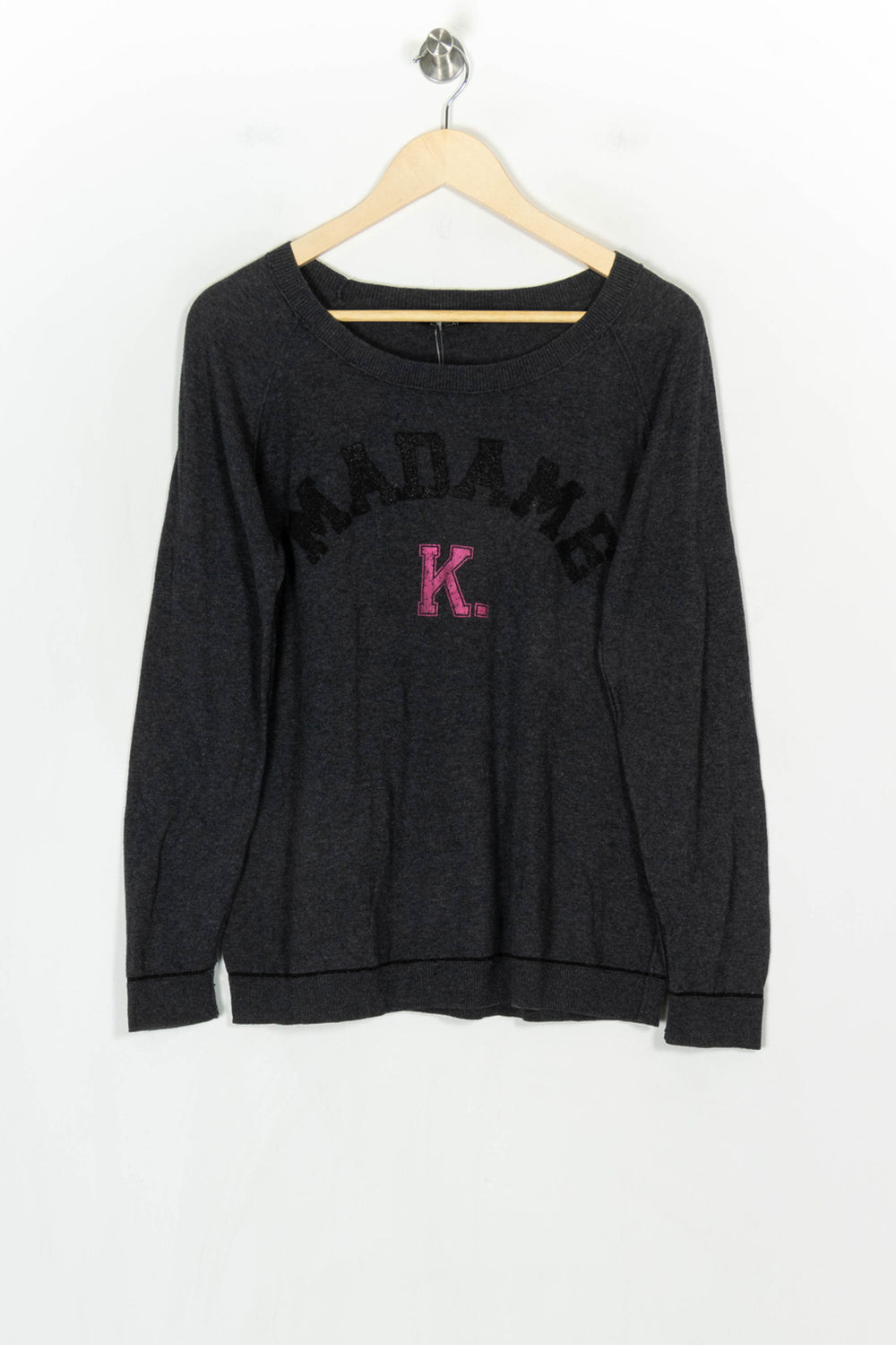 Pull Gris Foncé - Taille L/40 de la marque Kookai | PARAD123719 - Vendu par Paradigme - Image 2