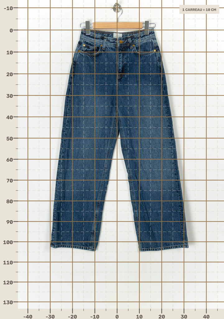 Jean Bleu Miyena? 
 - Taille S/36 de la marque Petite Mendigote | PARAD123720 - Vendu par Paradigme - Image 4