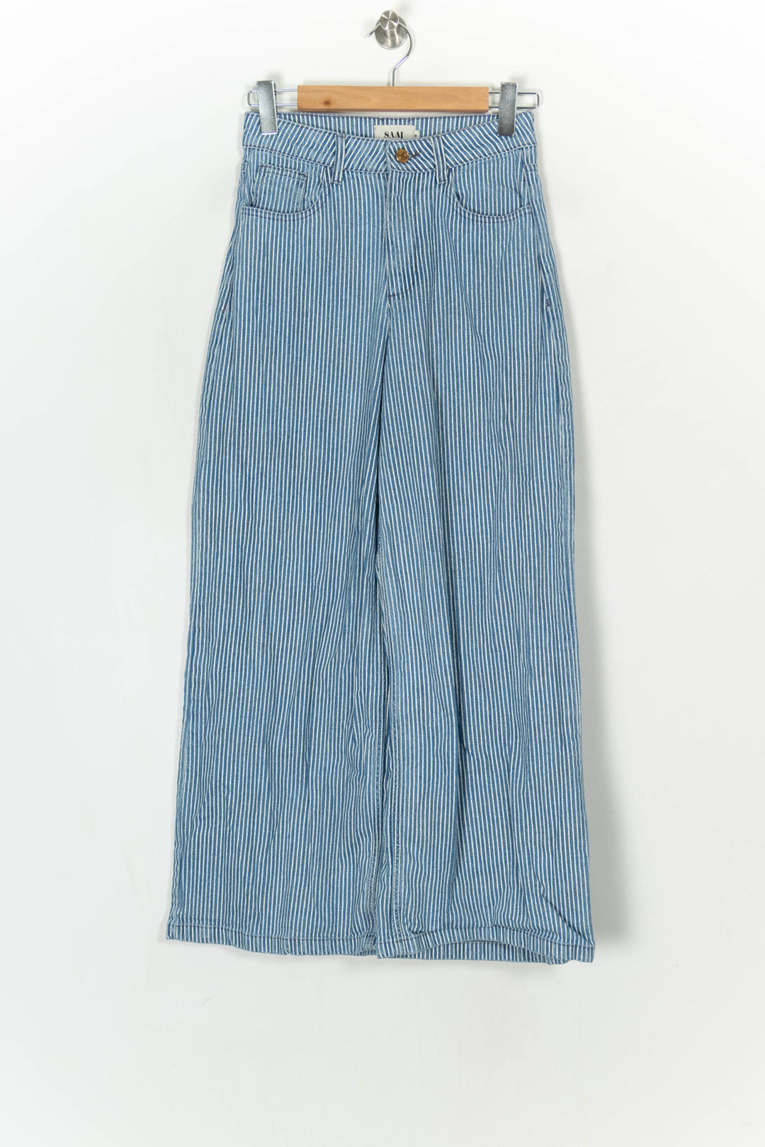 Jean Rayé Bleu et Blanc - Taille S/36 de la marque SAAJ | PARAD123721 - Vendu par Paradigme - Image 2