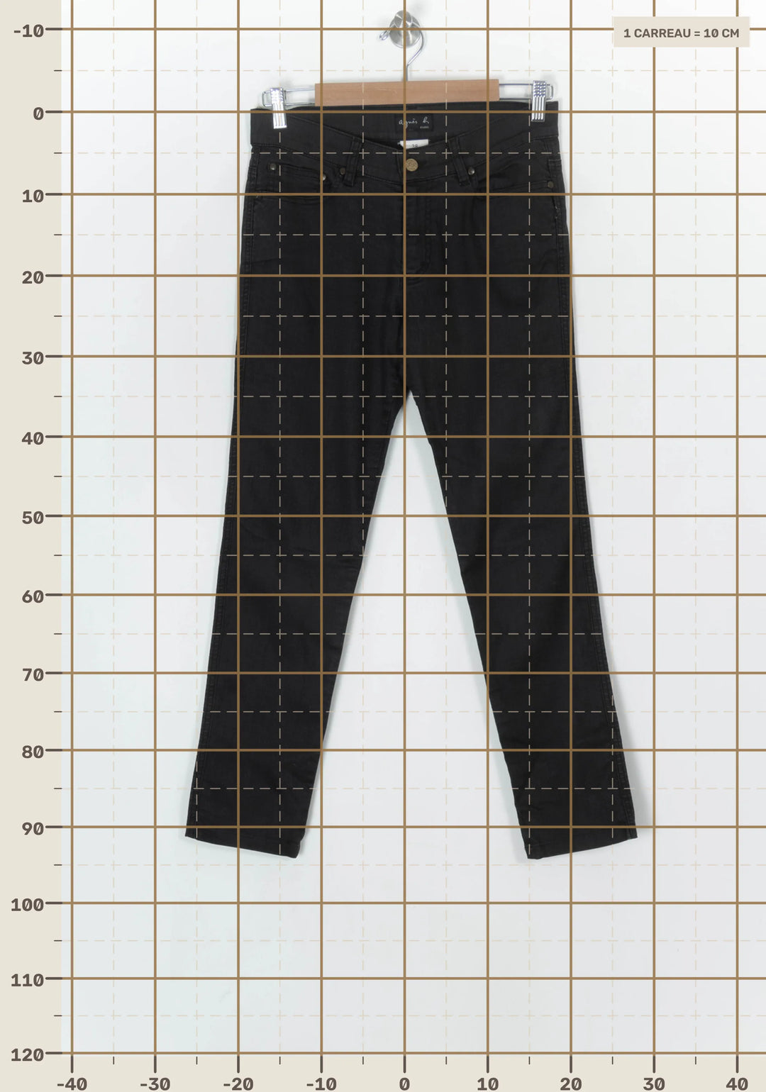 Jean Noir - Taille M/38 de la marque Agnès b. | PARAD123723 - Vendu par Paradigme - Image 4