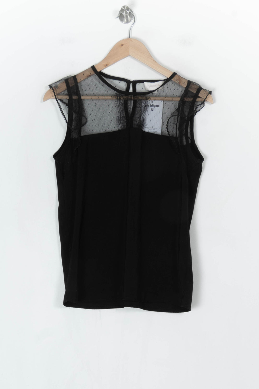 Blouse en dentelle noire - Taille M/38 de la marque Grace &amp; Mila | PARAD123724 - Vendu par Paradigme - Image 2