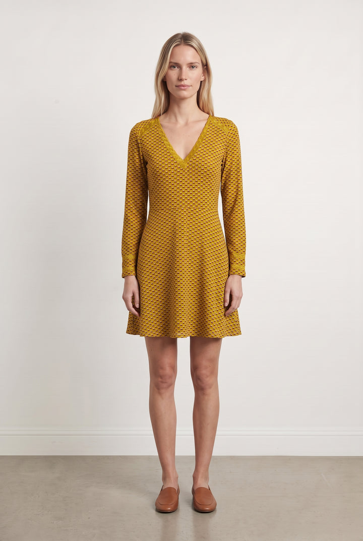 Robe Midi Jaune - Taille S/36 de la marque Grace &amp; Mila | PARAD123726 - Vendu par Paradigme - Image 1